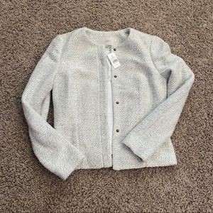 Ann Taylor Loft Tweed Moto Style Jacket NWT